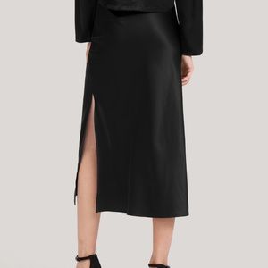 Minimalist Aesthetic Silk Poppy Skirt